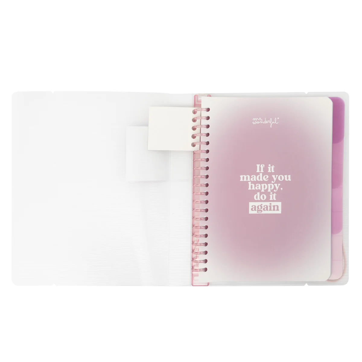 Clear A5 notebook - If it made you happy, do it again - Image 5