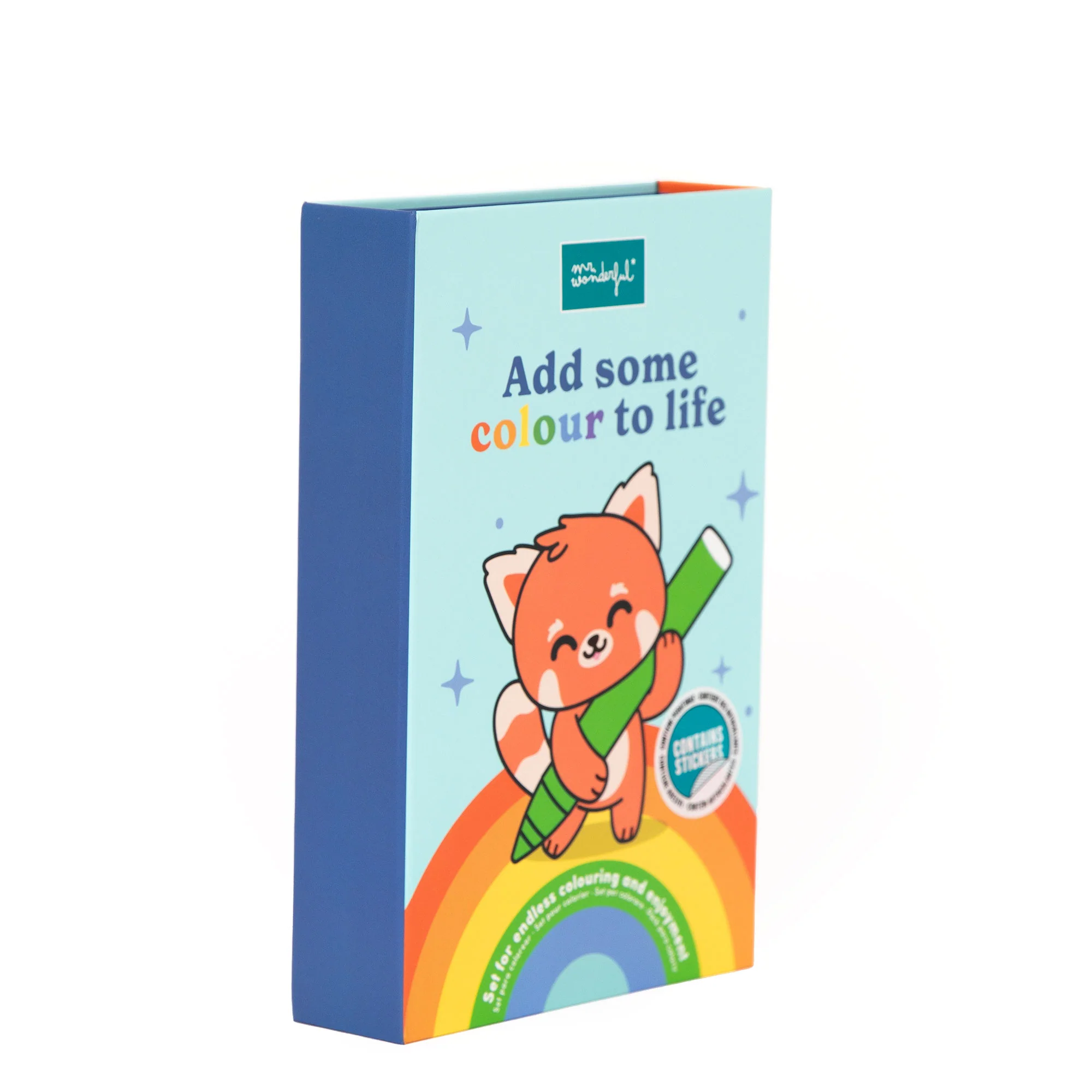 Libro para colorear + rotuladores de colores + pegatinas - Add some colour to life - Image 3