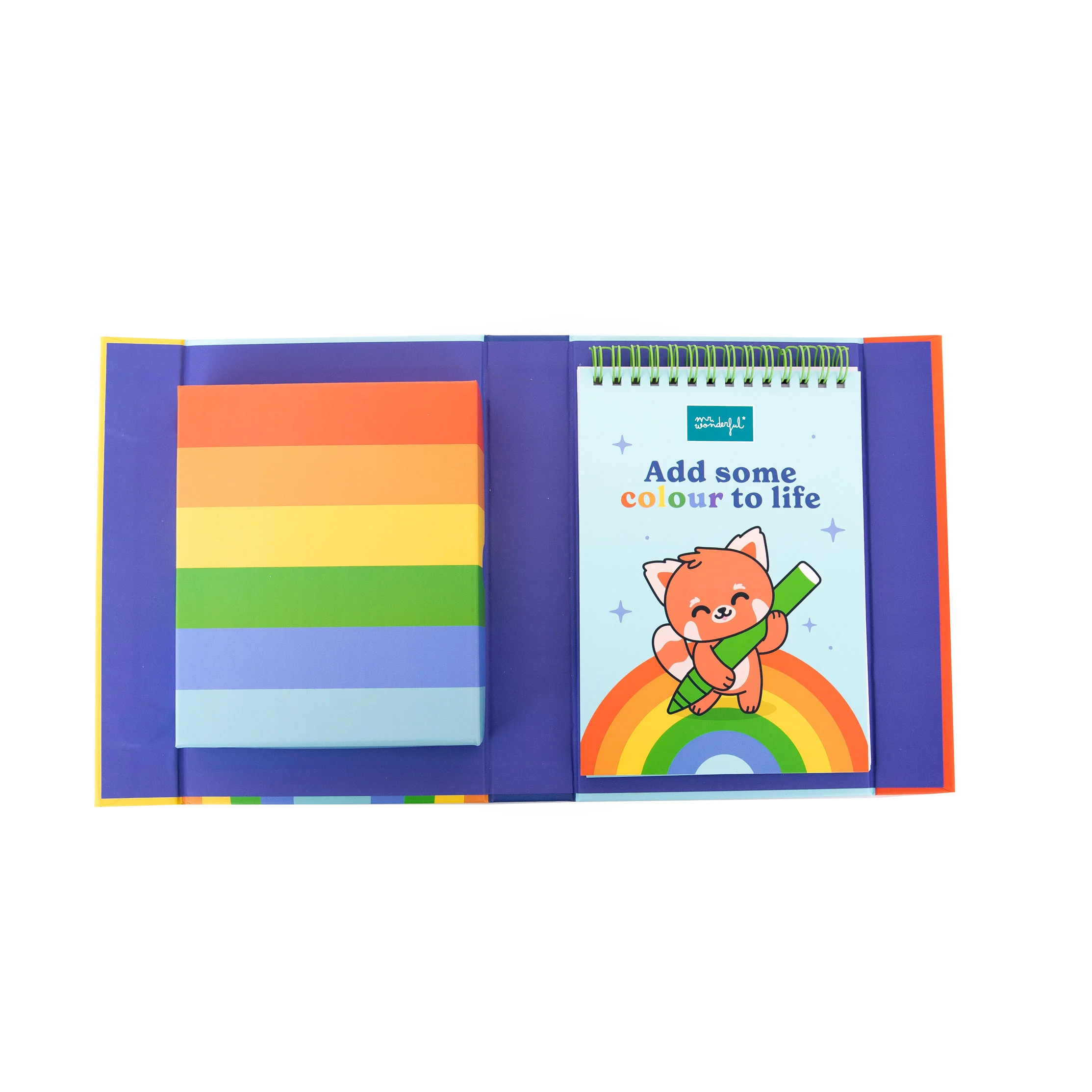 Libro para colorear + rotuladores de colores + pegatinas - Add some colour to life - Image 5