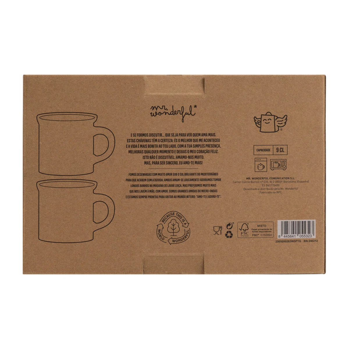 Conjunto de 2 chávenas de espresso para mostrar um amor verdadeiro - Image 2