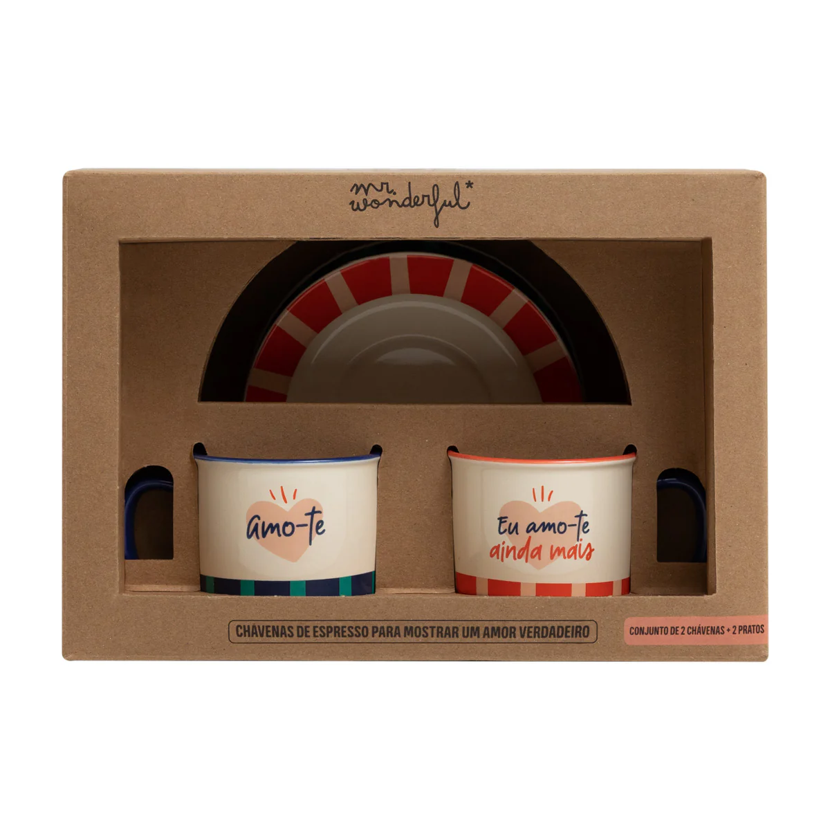 Conjunto de 2 chávenas de espresso para mostrar um amor verdadeiro - Image 3
