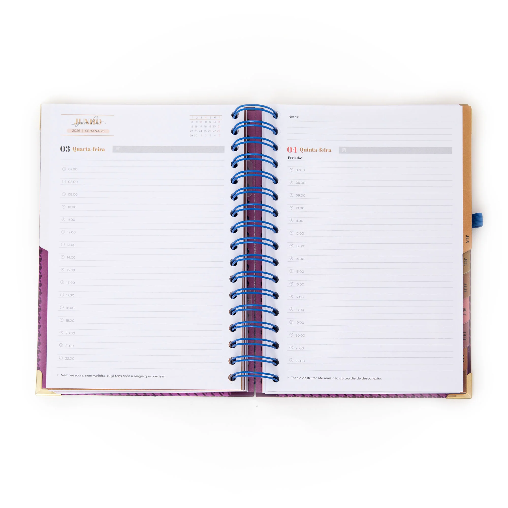 Conjunto de Agenda Office 2026 Diária + caneta - A vida é hoje - Image 3