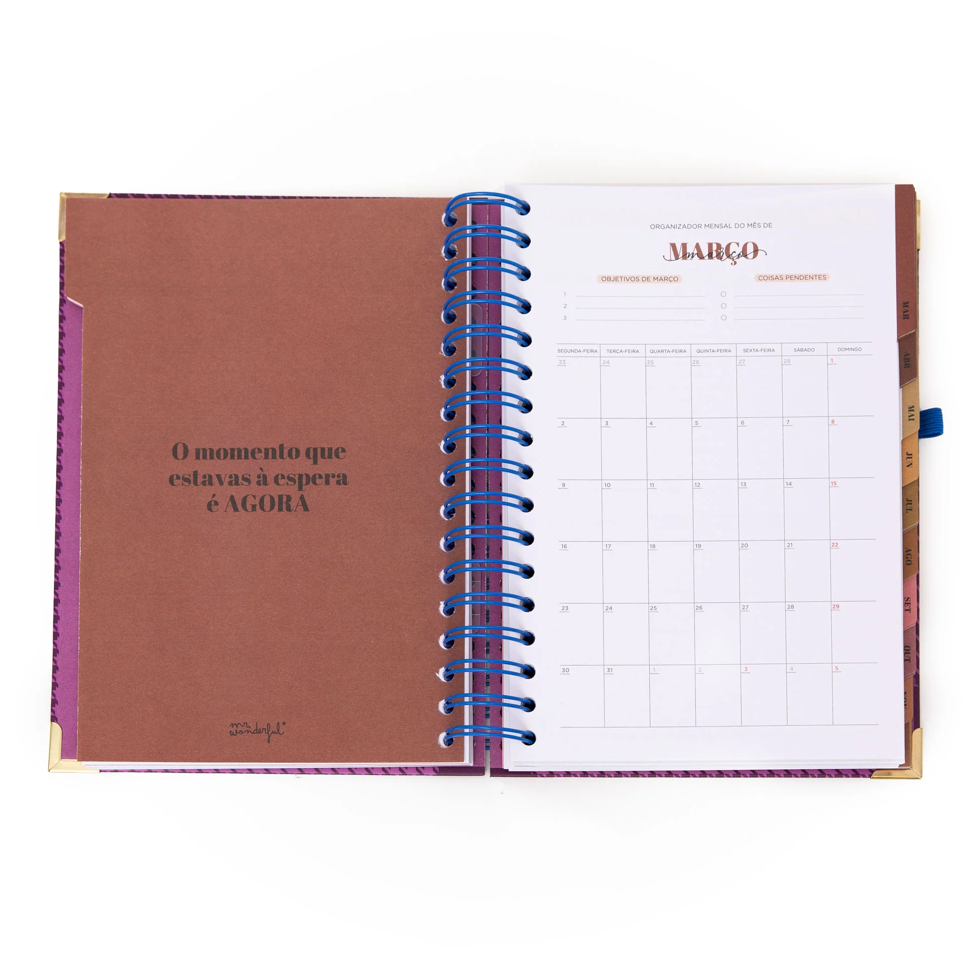 Conjunto de Agenda Office 2026 Diária + caneta - A vida é hoje - Image 4