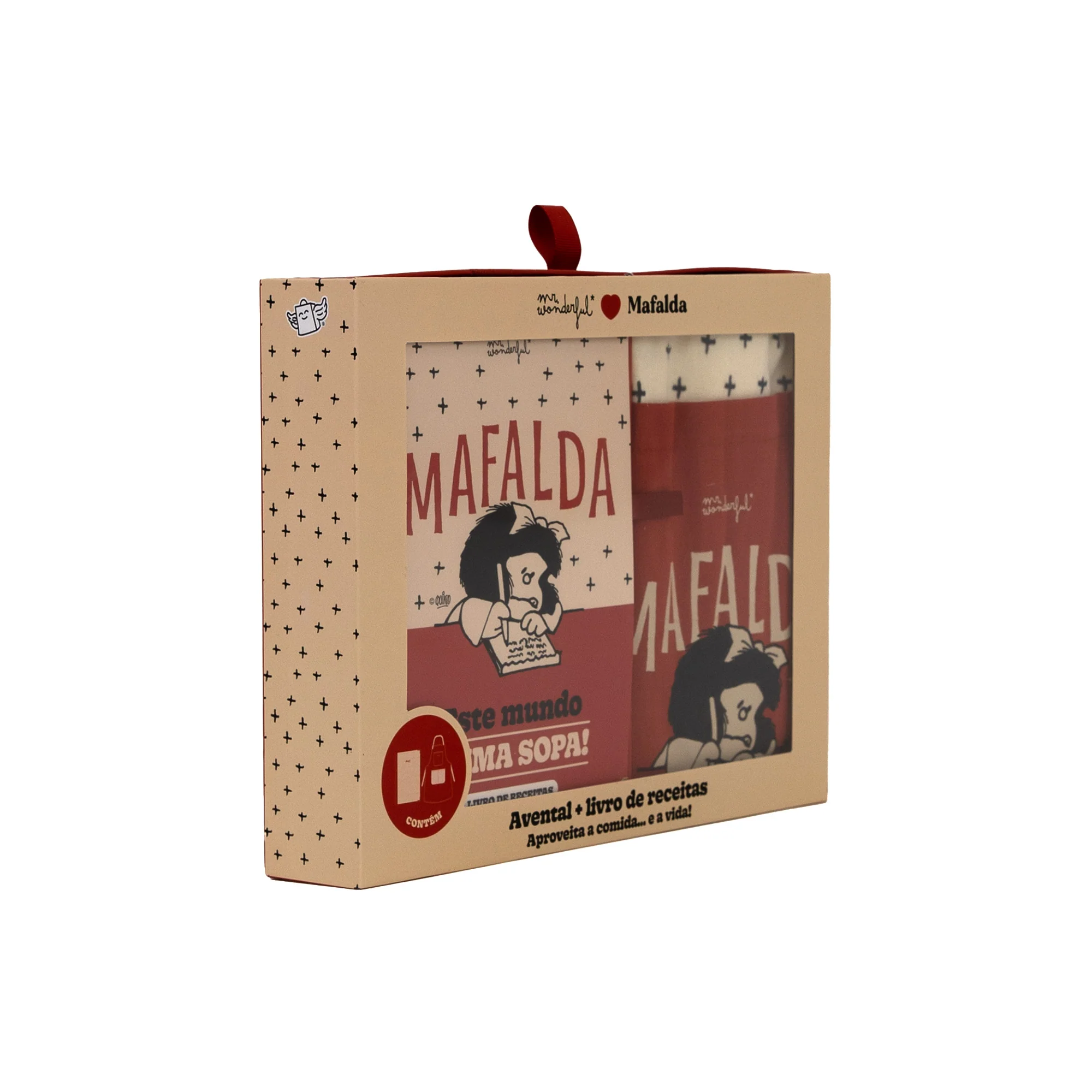 Conjunto de avental + livro de receitas Mafalda - Este mundo é uma sopa! - Image 2