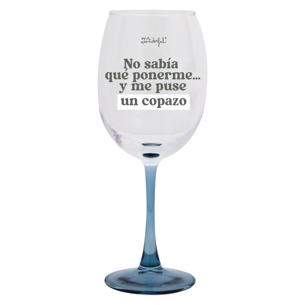 Copa de vino - No sabía qué ponerme… y me puse un copazo