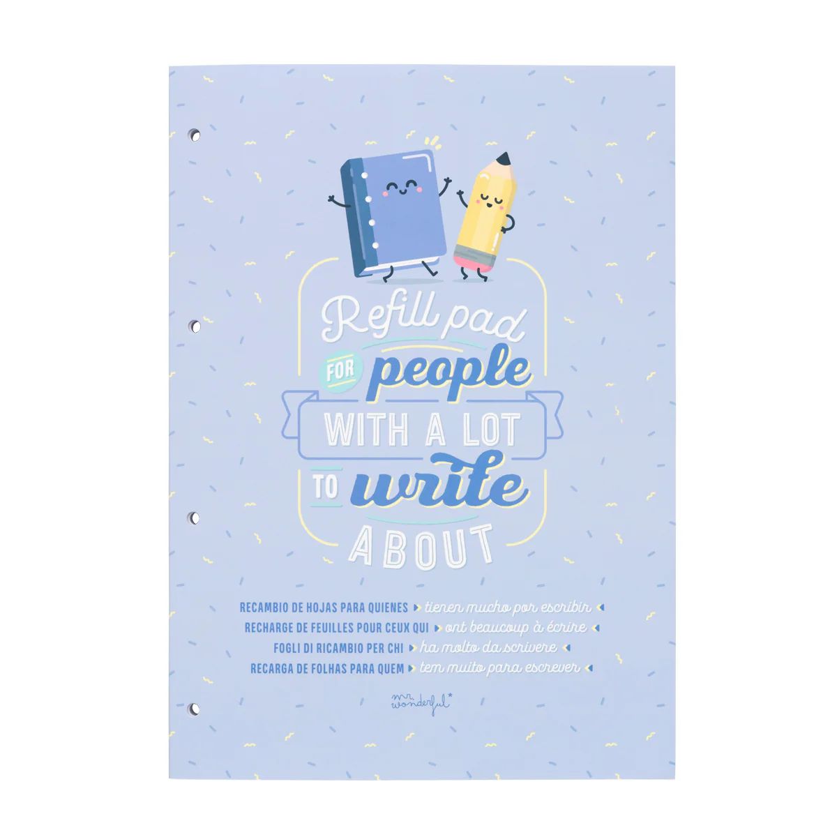 Cover for small diary - Wonderful stuff