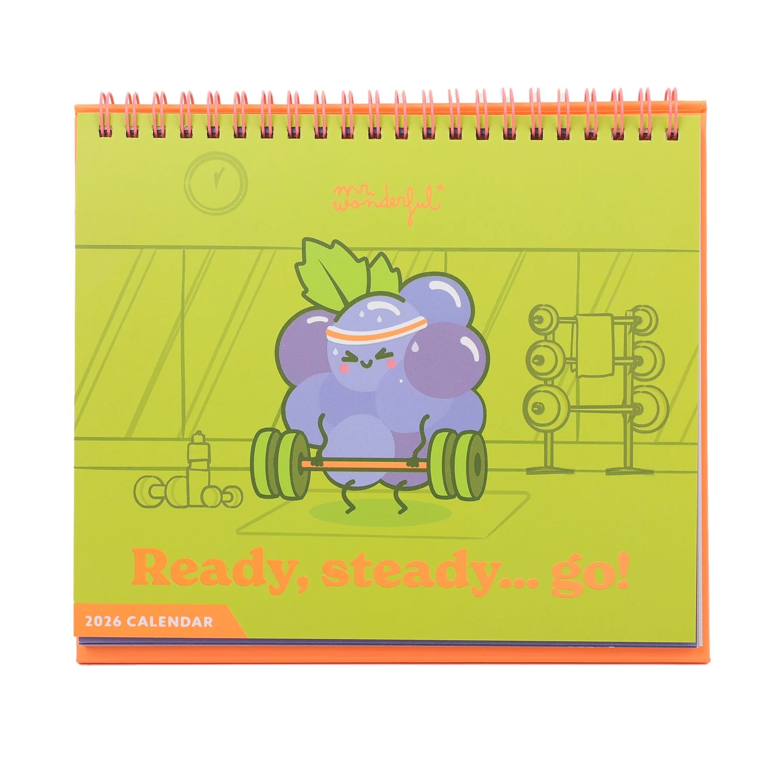 Calendario de sobremesa 2026 - Ready, steady... go!