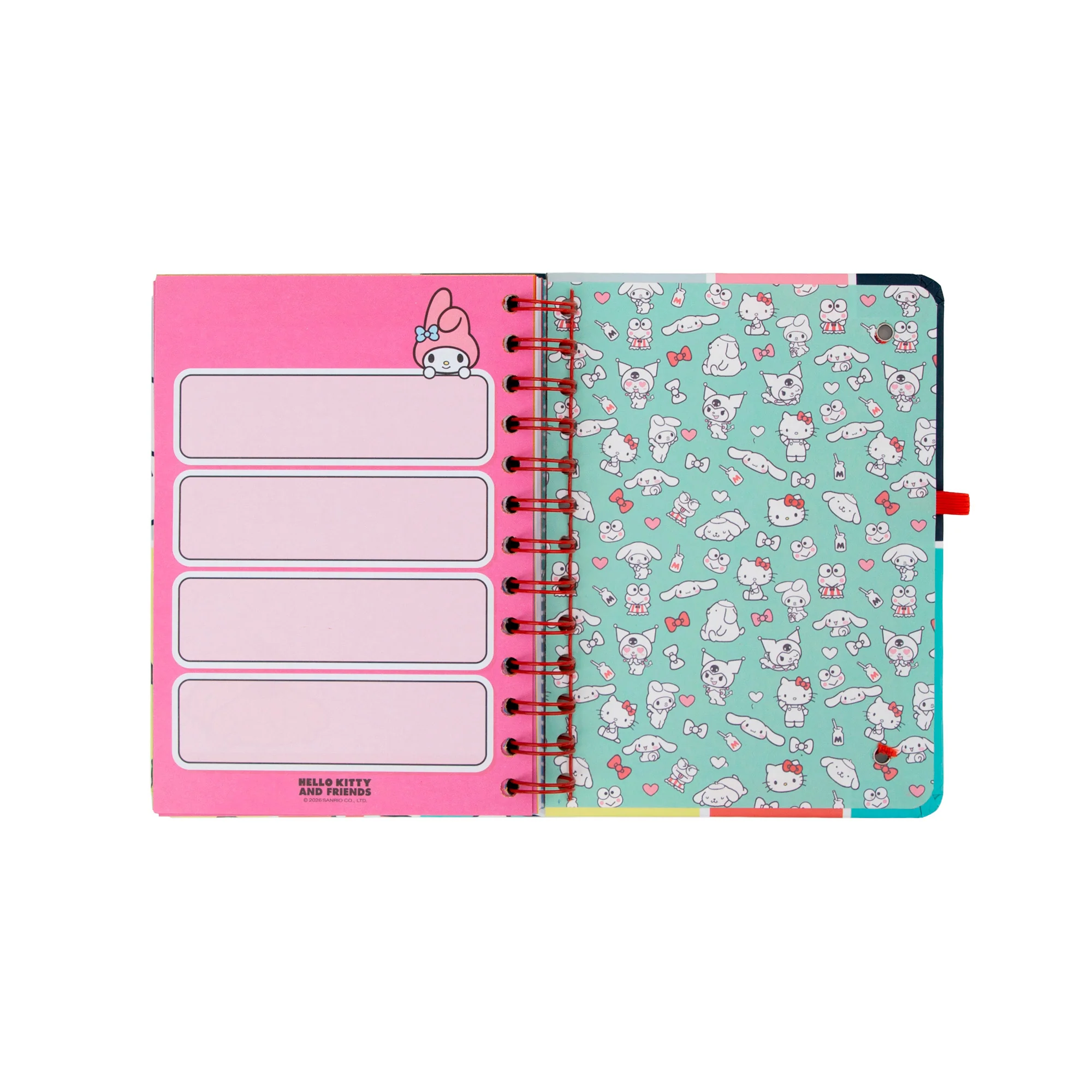 Diario 2026-27 piccolo Hello Kitty&Friends Settimanale + 3 Bo-Bo - Siamo la squadra migliore - Image 11