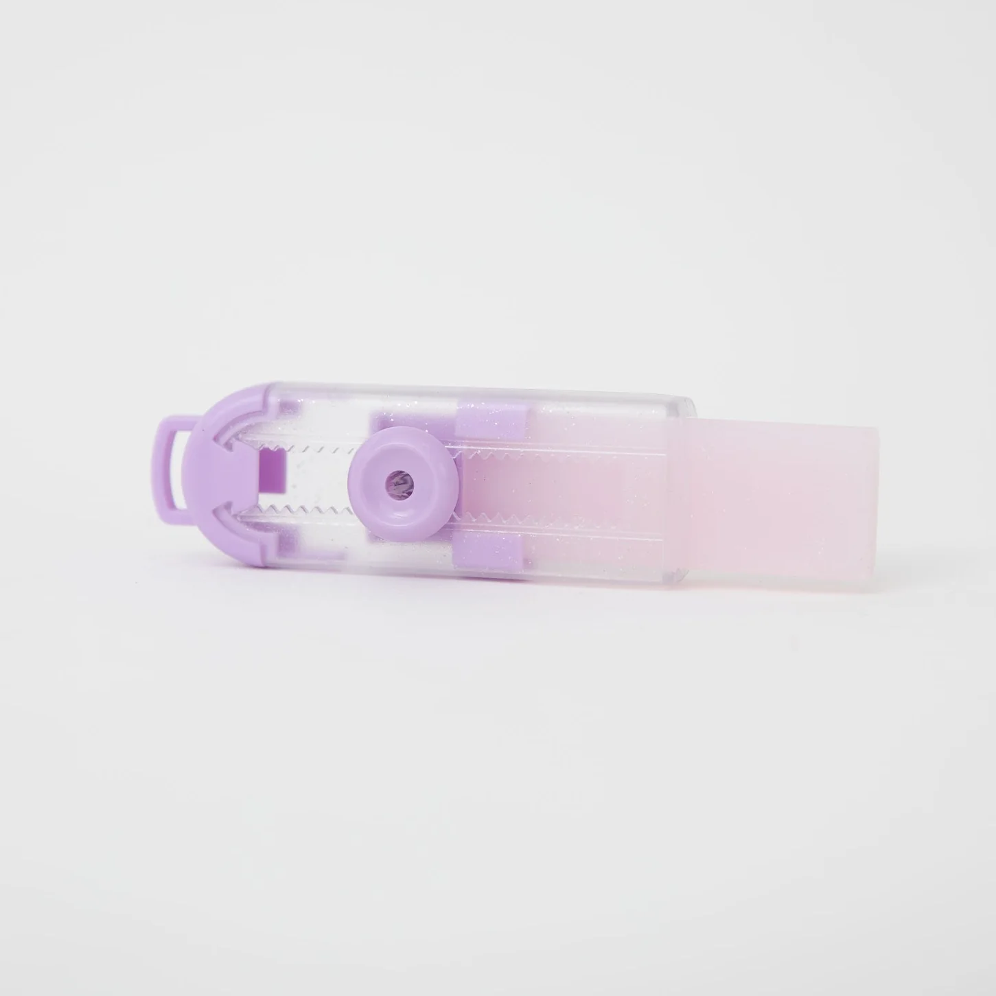 Goma de borrar con funda dosificadora - Glitter lila - Image 3