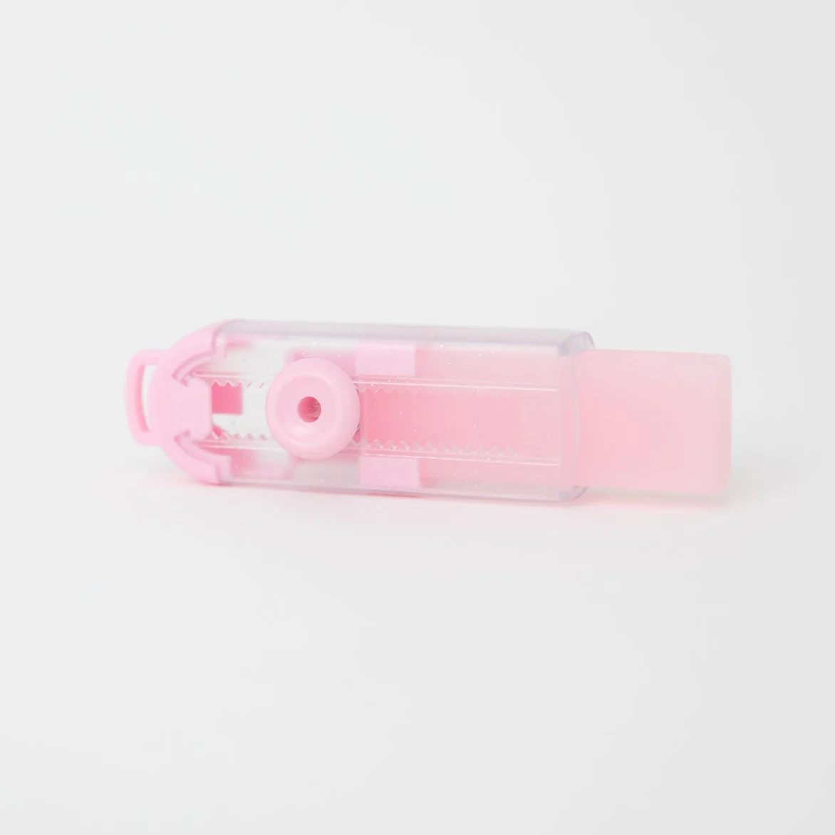 Goma de borrar con funda dosificadora - Glitter rosa - Image 2