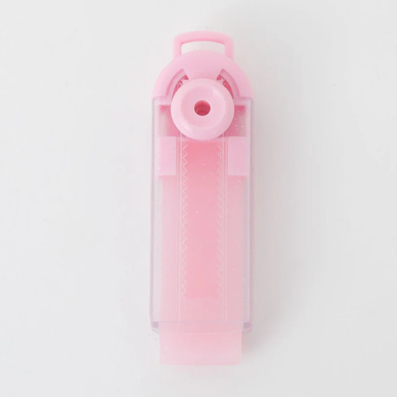 Goma de borrar con funda dosificadora - Glitter rosa - Image 3