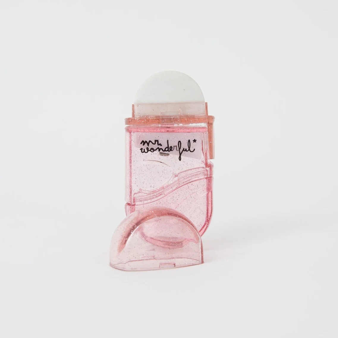 Goma de borrar con depósito y brillos - Pink