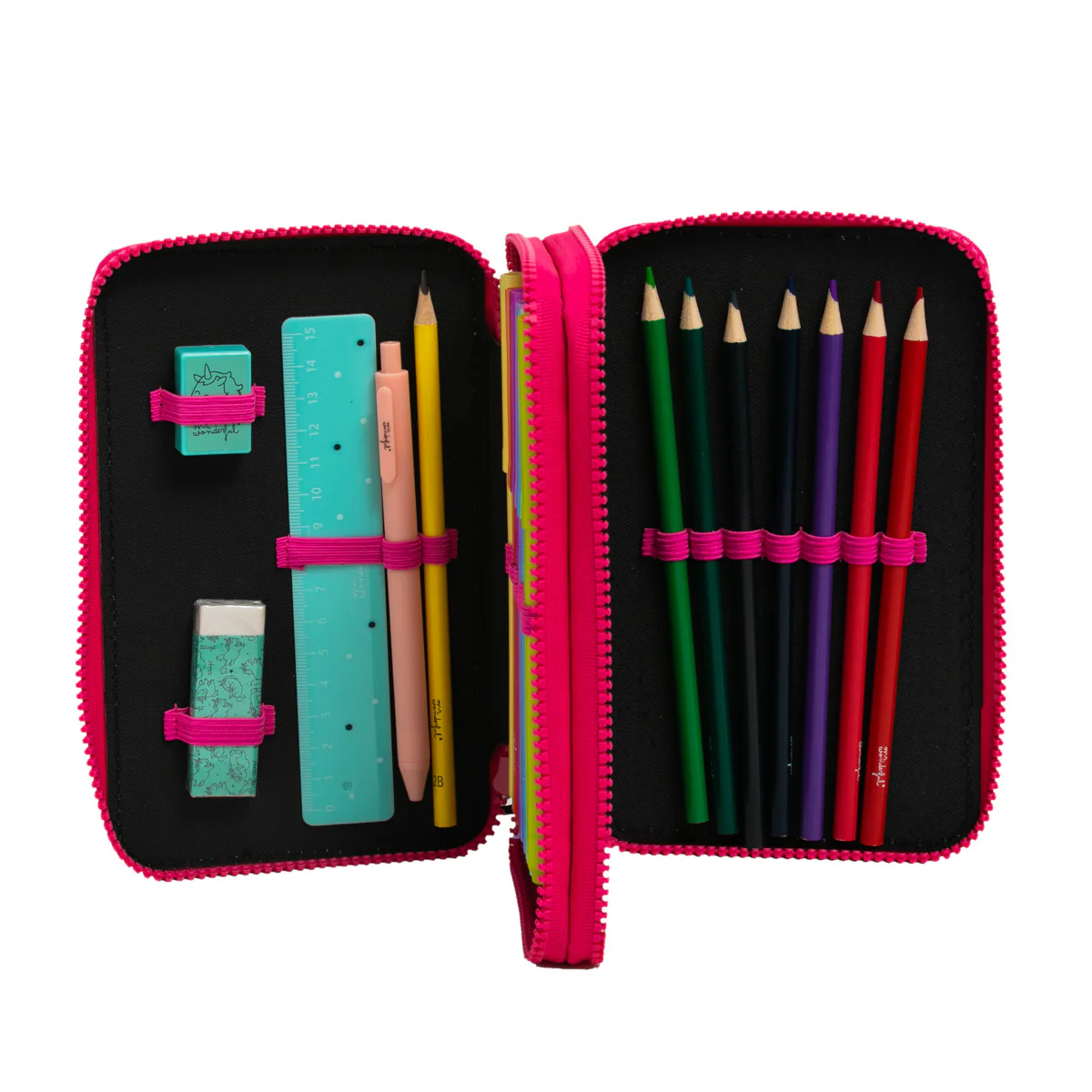 Estuche escolar completo con 2 compartimentos mint - My creativity has no limits - Image 2