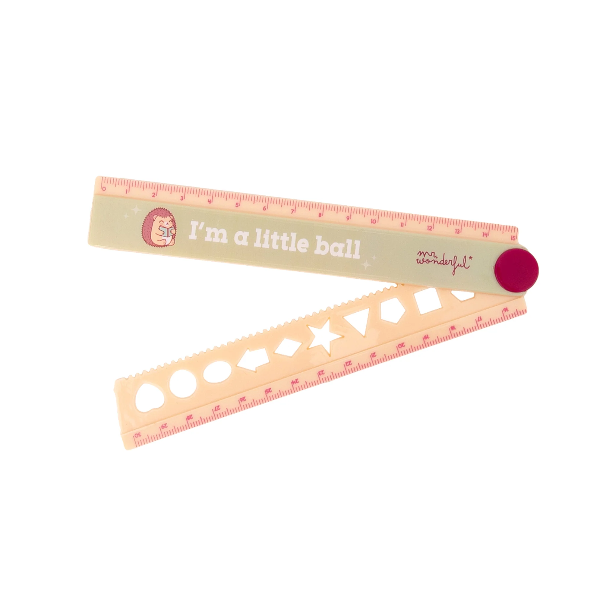 Regla plegable de 30 cm con erizo - I’m a little ball - Image 2