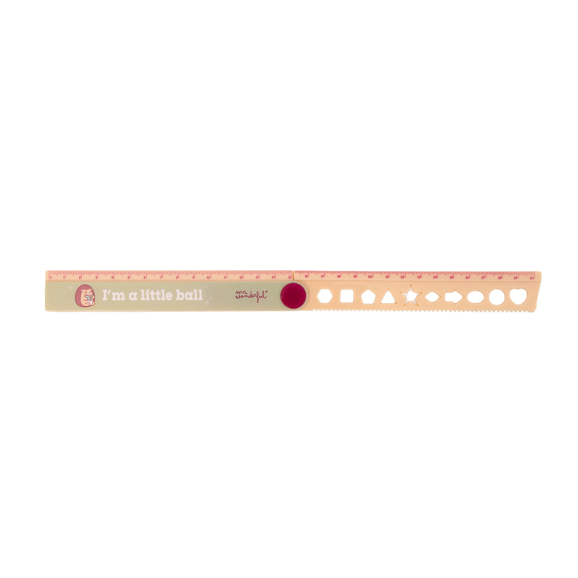Regla plegable de 30 cm con erizo - I’m a little ball - Image 3