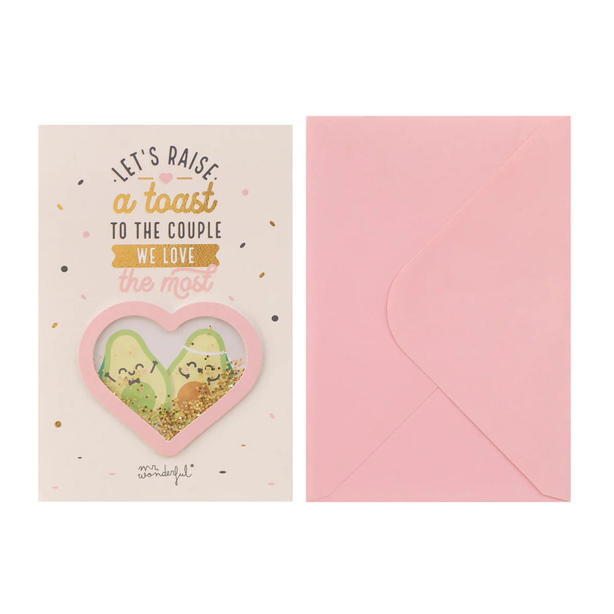 Greetings card – A toast to the couple we love the