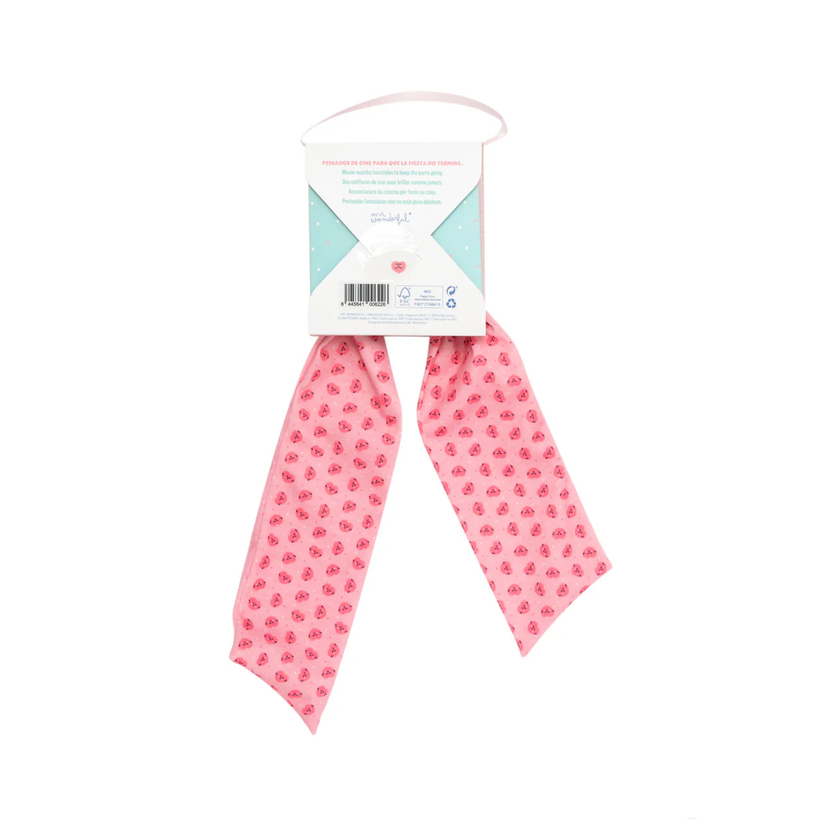 Hair tie with a bow for a stylish hairdo - Heart - Image 2