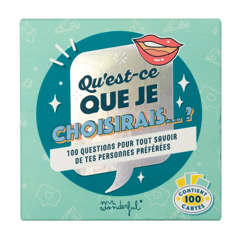 Jeu de cartes - Qu'est-ce que je choisirais... ?