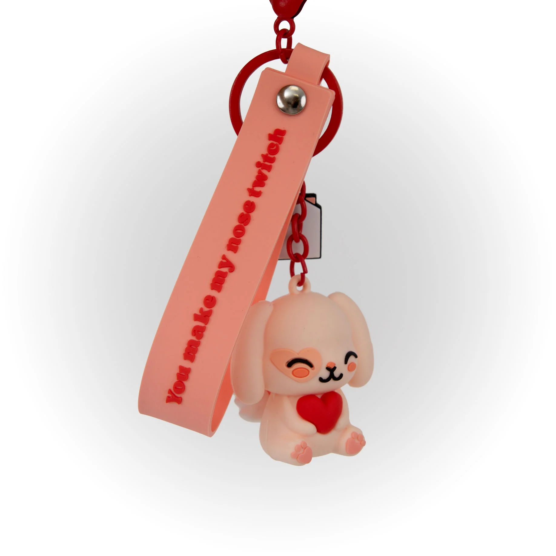 Llavero con charms Conejito Cupido - You make my nose twitch - Image 5