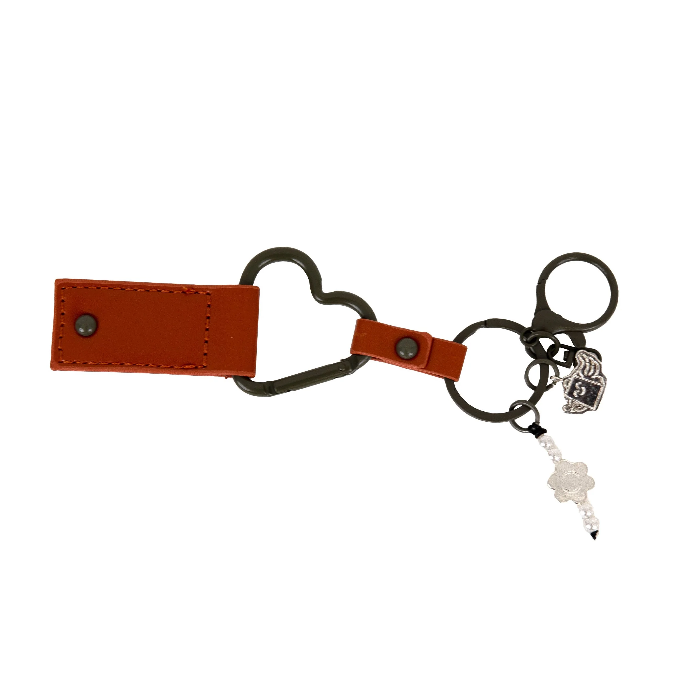 Llavero con charms - Terracota