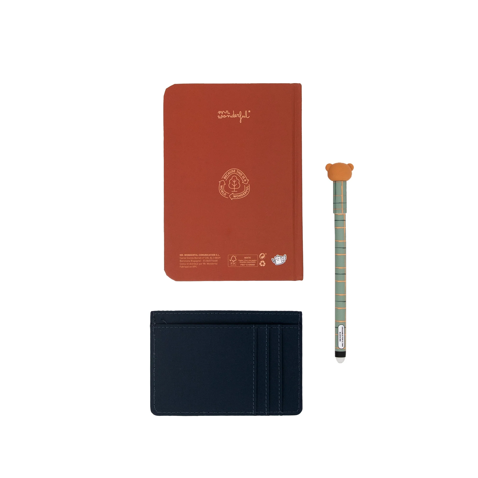 Kit carnet A6 + porte-cartes + stylo effaçable Bo-Bo Coq – OURS-SERVATIONS - Image 4