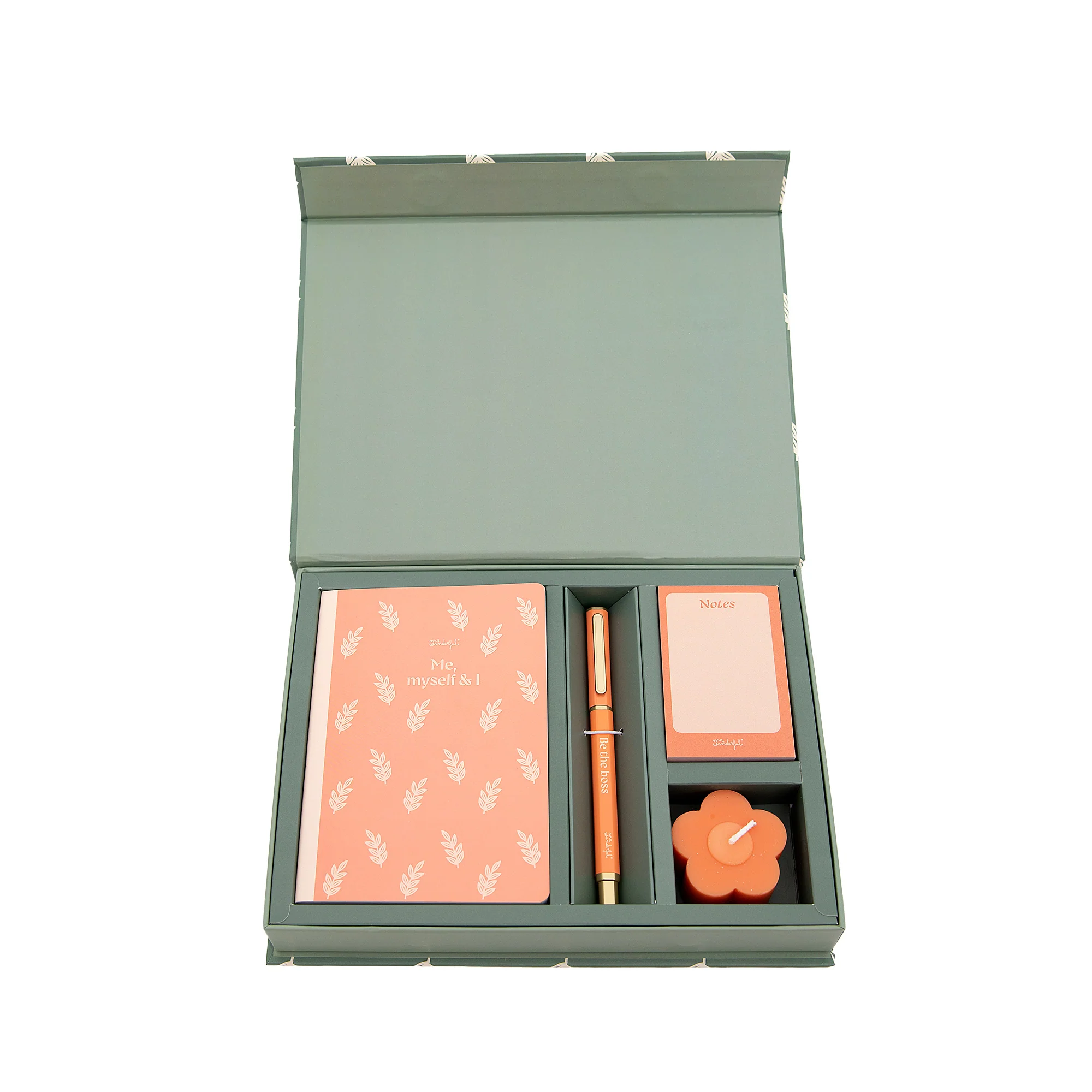 Kit de libreta A6 + boli + bloc de notas + vela perfumada - Me, myself & I - Image 4