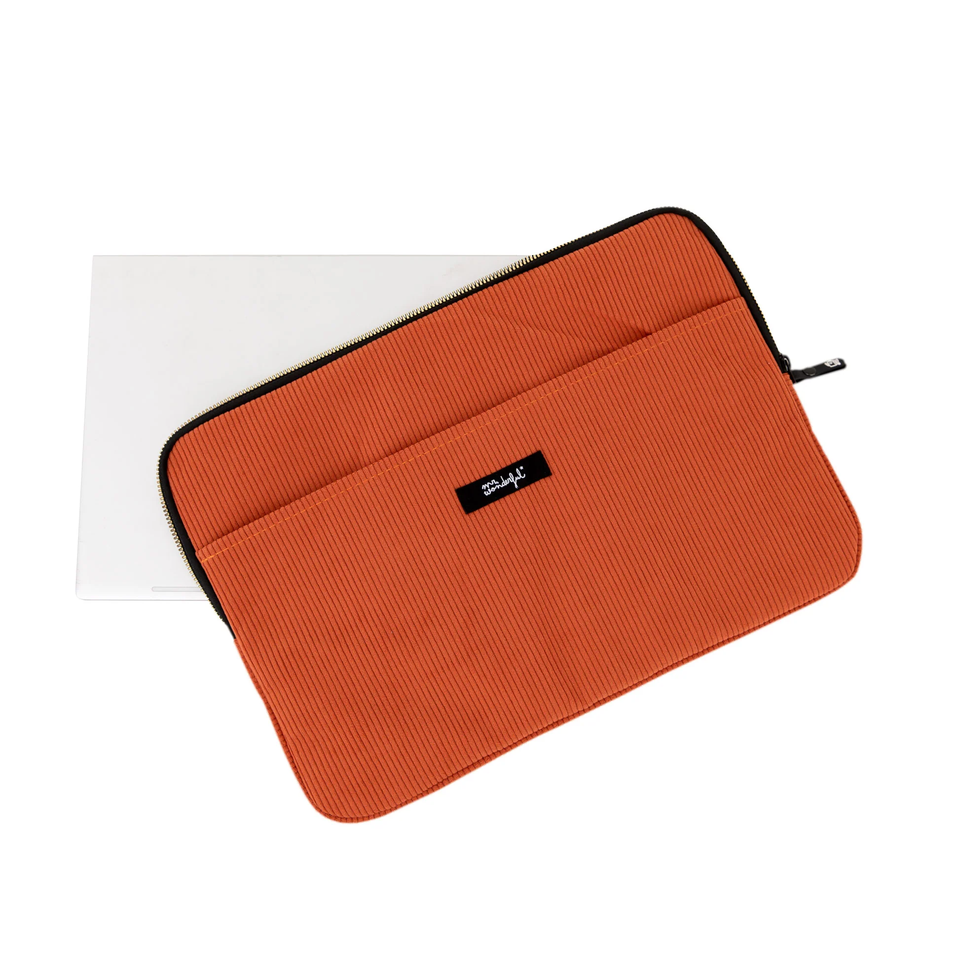 Funda de portátil 13-14" - Pana terracota - Image 3