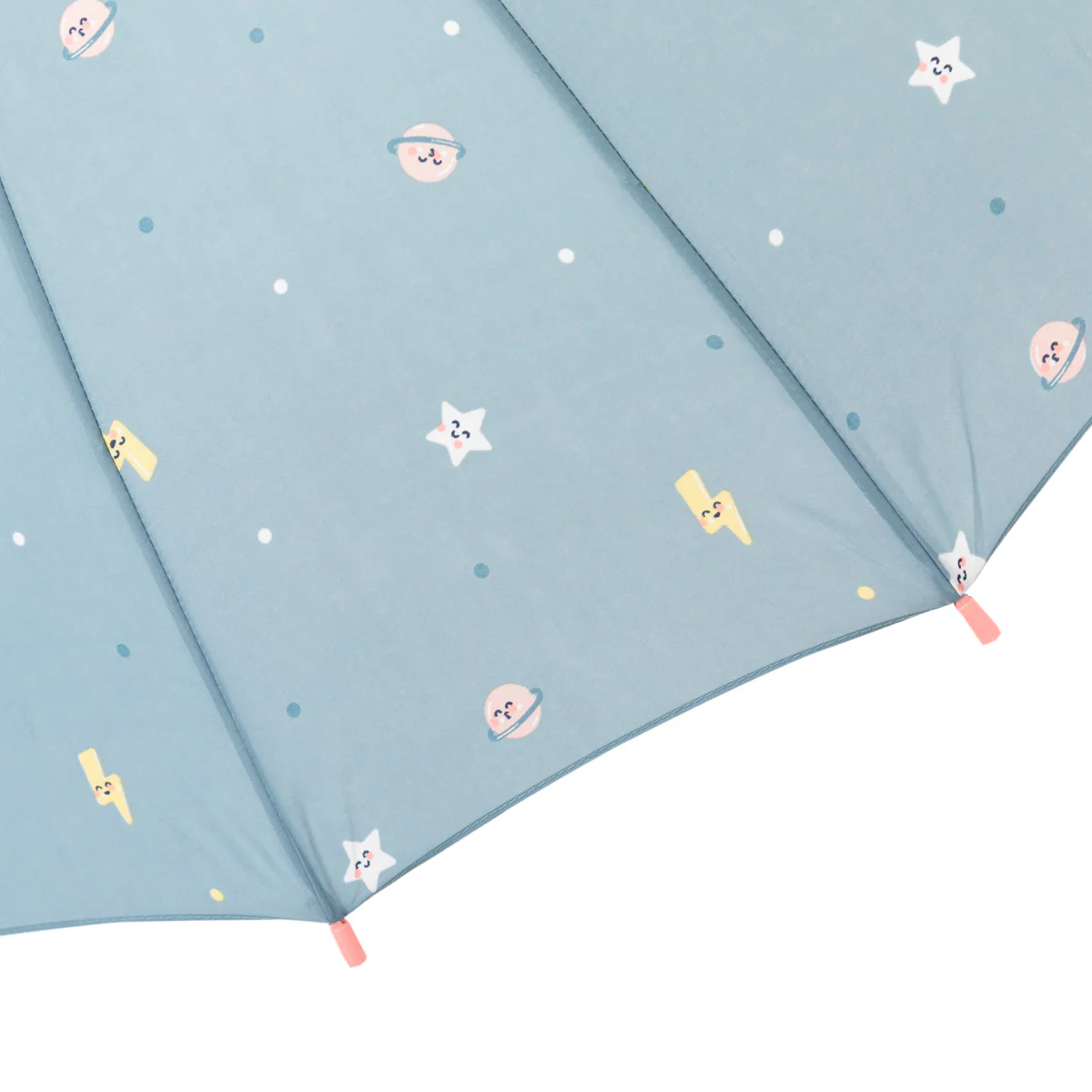 Large-sized umbrella blue colour - Planet print - Image 3
