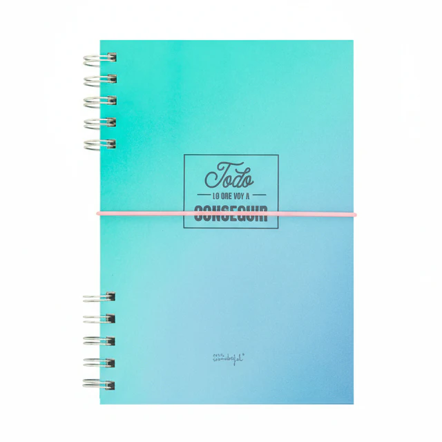 Libreta A5 azul - Todo lo que voy a conseguir