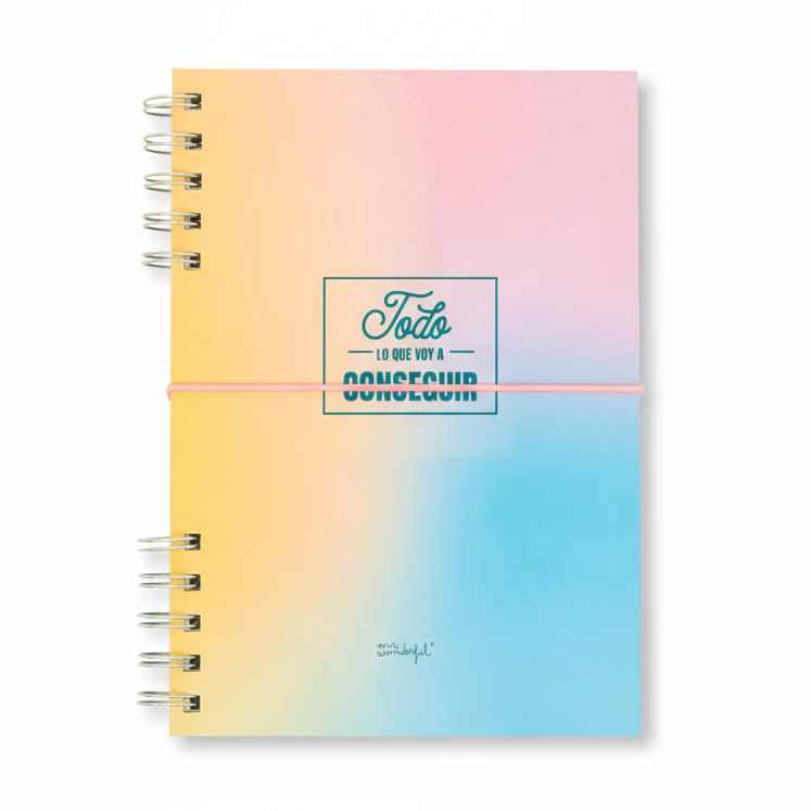 Libreta A5 rosa - Todo lo que voy a conseguir