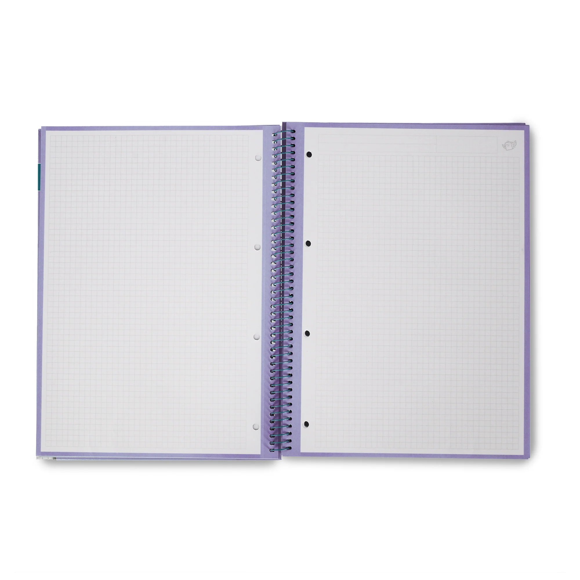 Libreta A4 lila 80 hojas - Cuadriculada y microperforada - Image 3