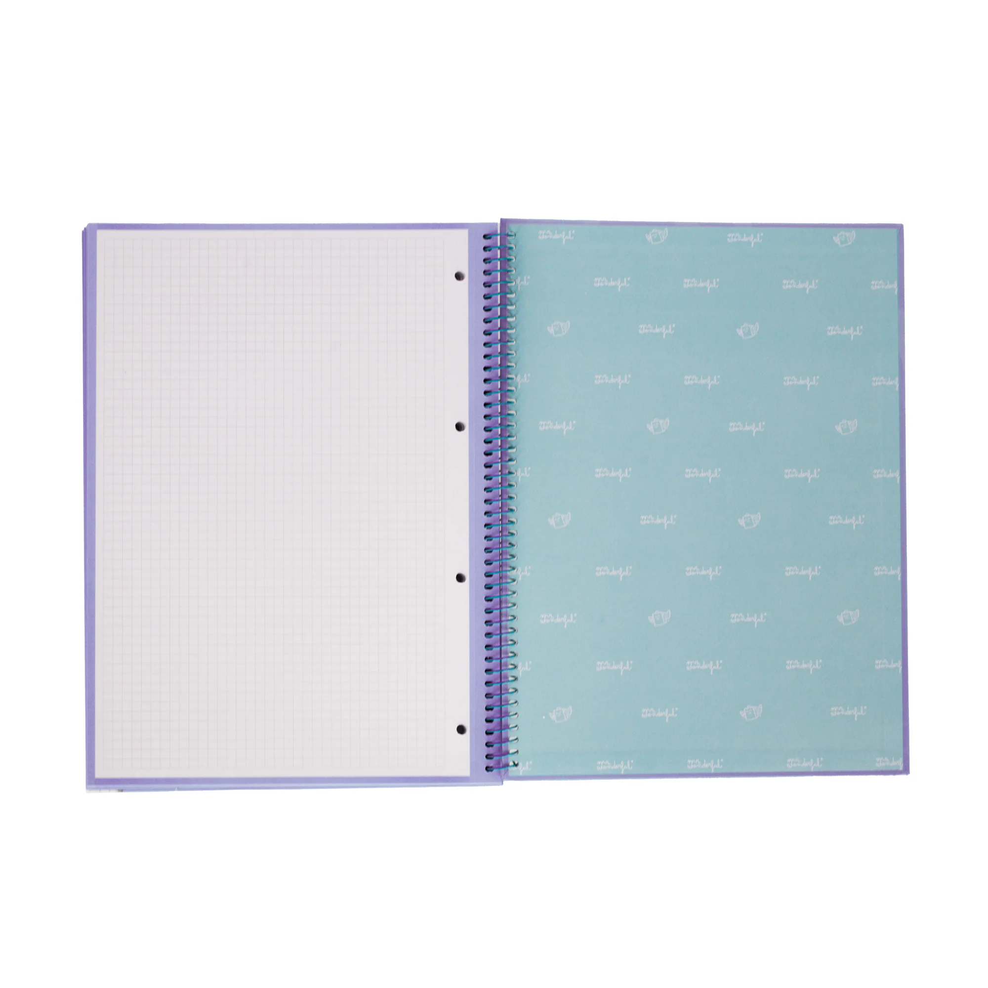 Libreta A4 lila 80 hojas - Cuadriculada y microperforada - Image 4