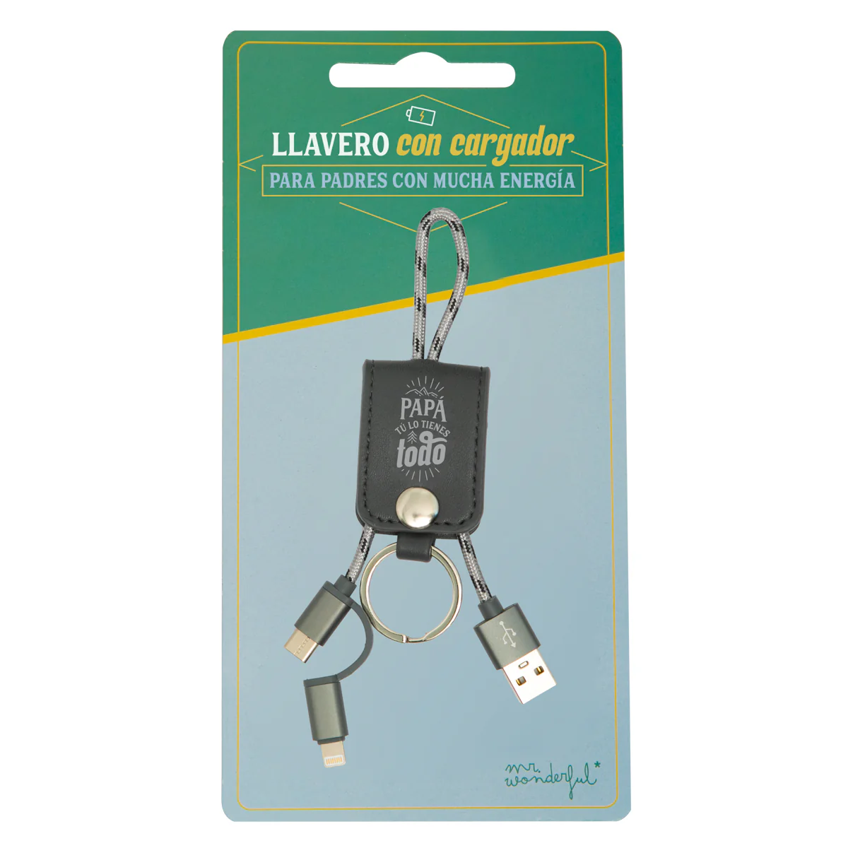 Llavero con cargador para móvil - Papá, tú lo tienes todo - Image 2