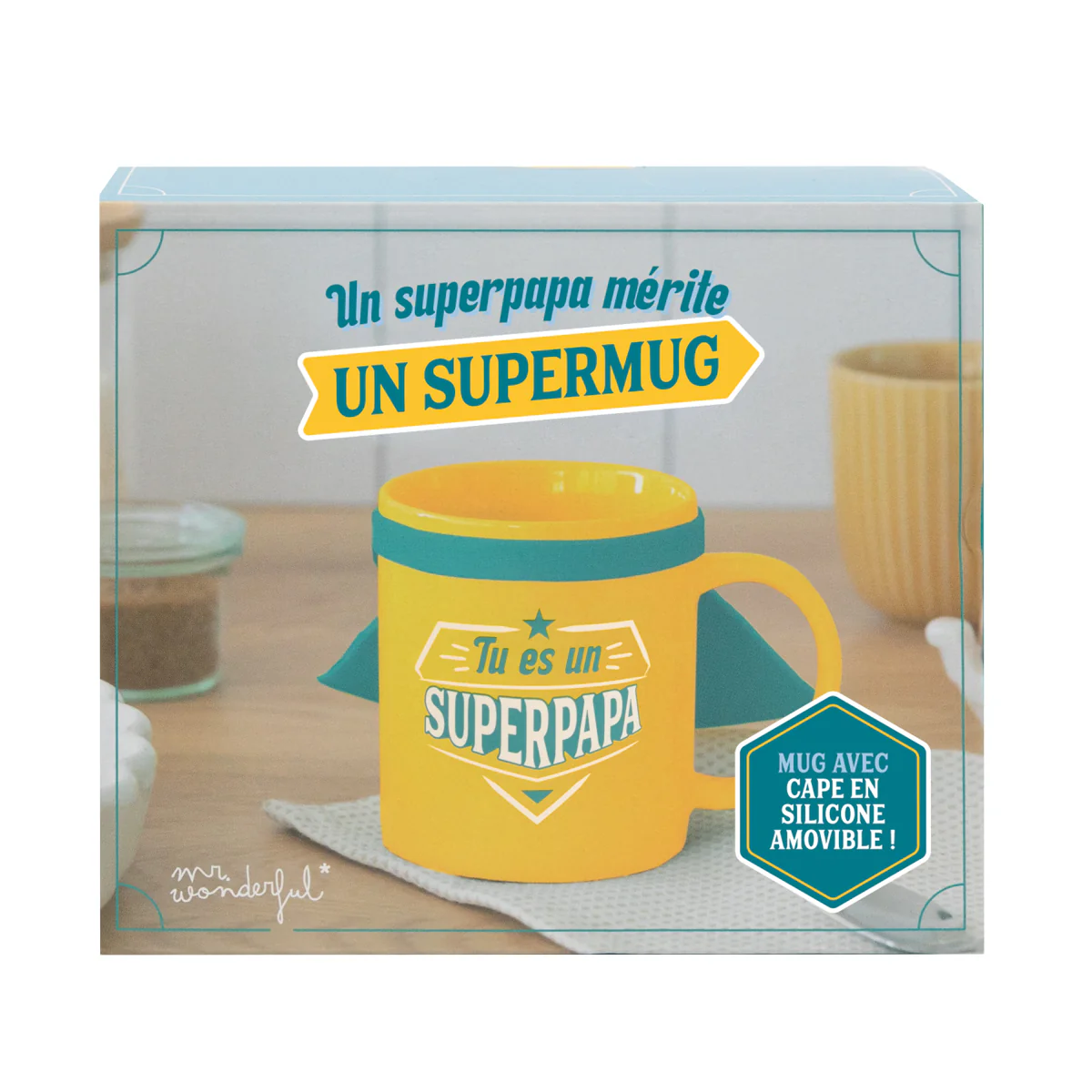 Mug avec cape - Tu es un super papa - Image 8