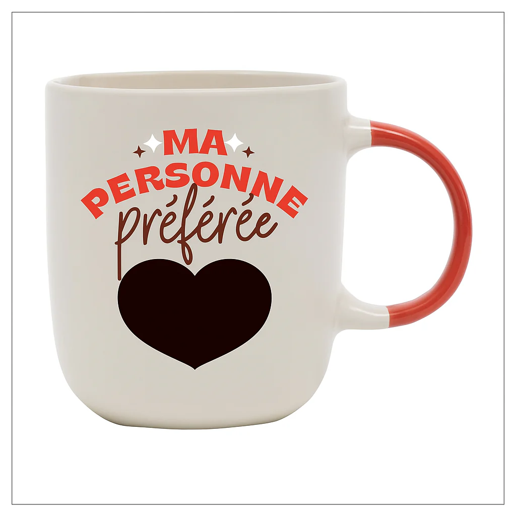 Mug avec message surprise - Ma personne préférée... c'est toi - Image 2