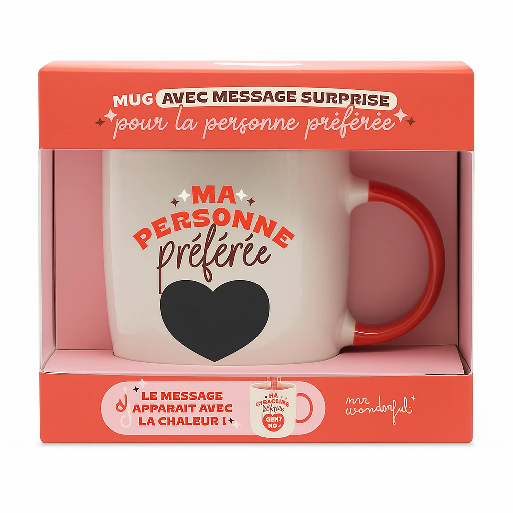 Mug avec message surprise - Ma personne préférée... c'est toi - Image 4