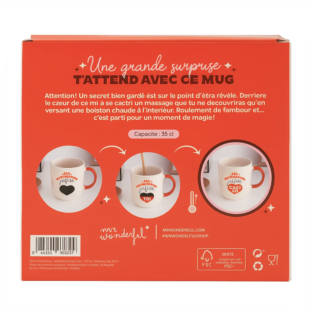 Mug avec message surprise - Ma personne préférée... c'est toi - Image 5