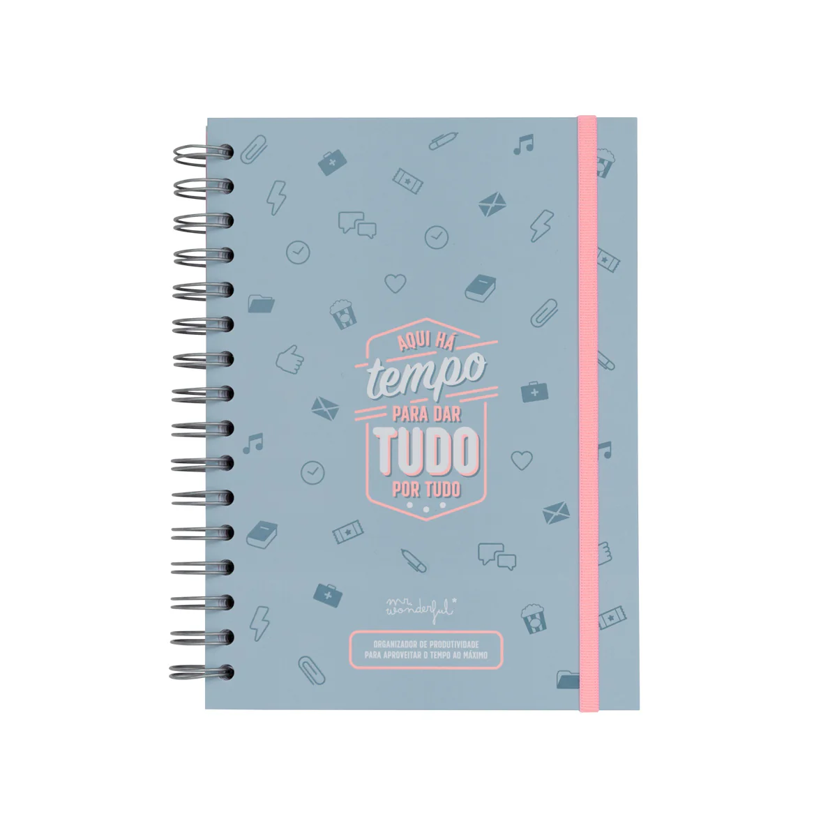 Organizador de produtividade - Aqui há tempo para dar tudo por tudo