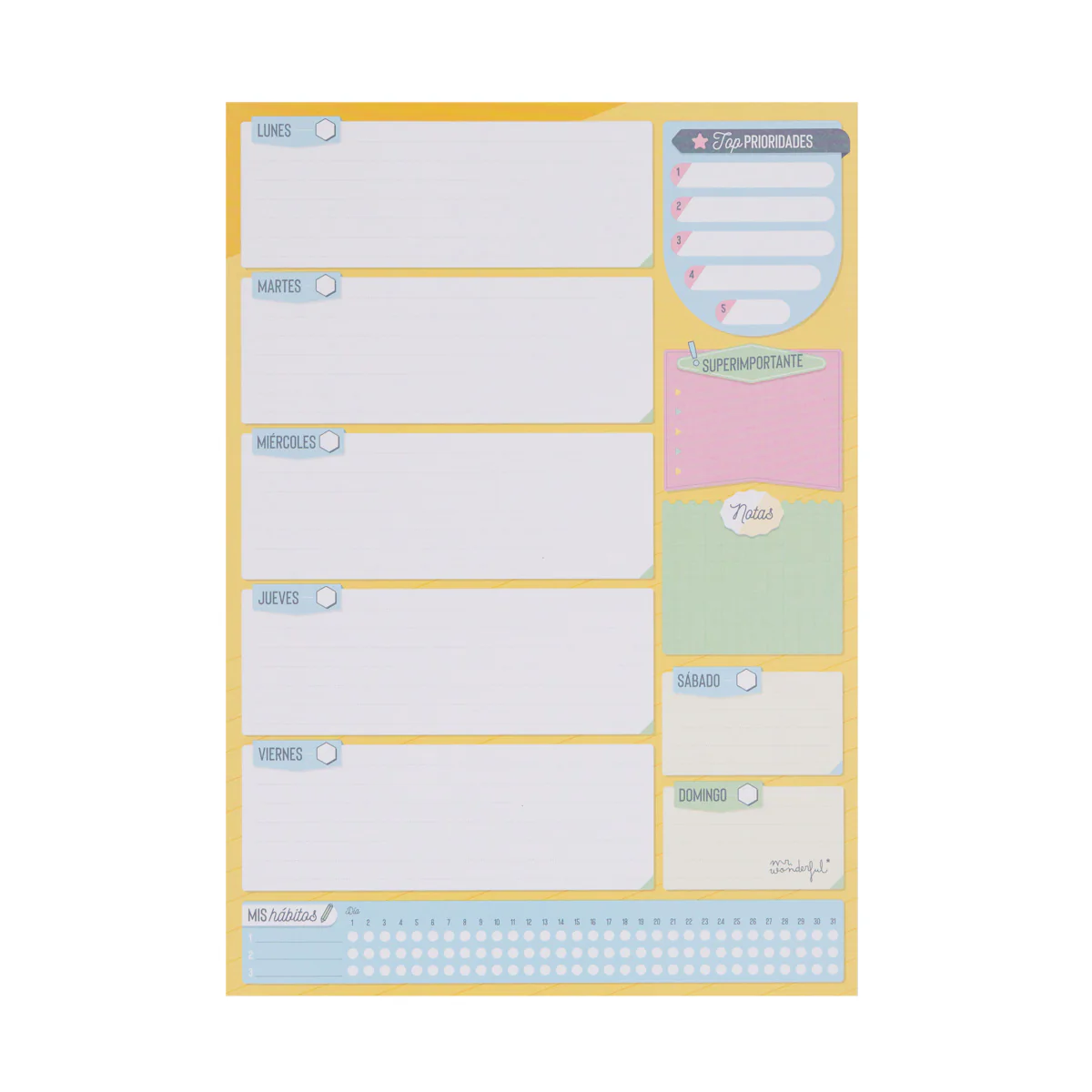 Organizador para semanas bien aprovechadas - Image 3