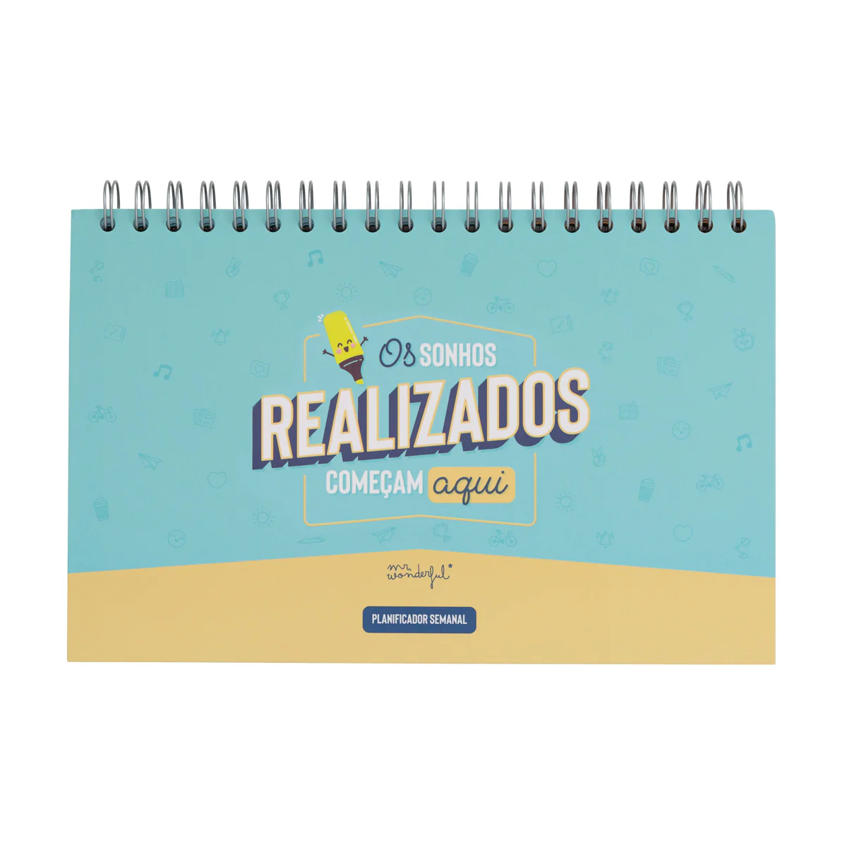 Organizador semanal - Os sonhos realizados começam aquí