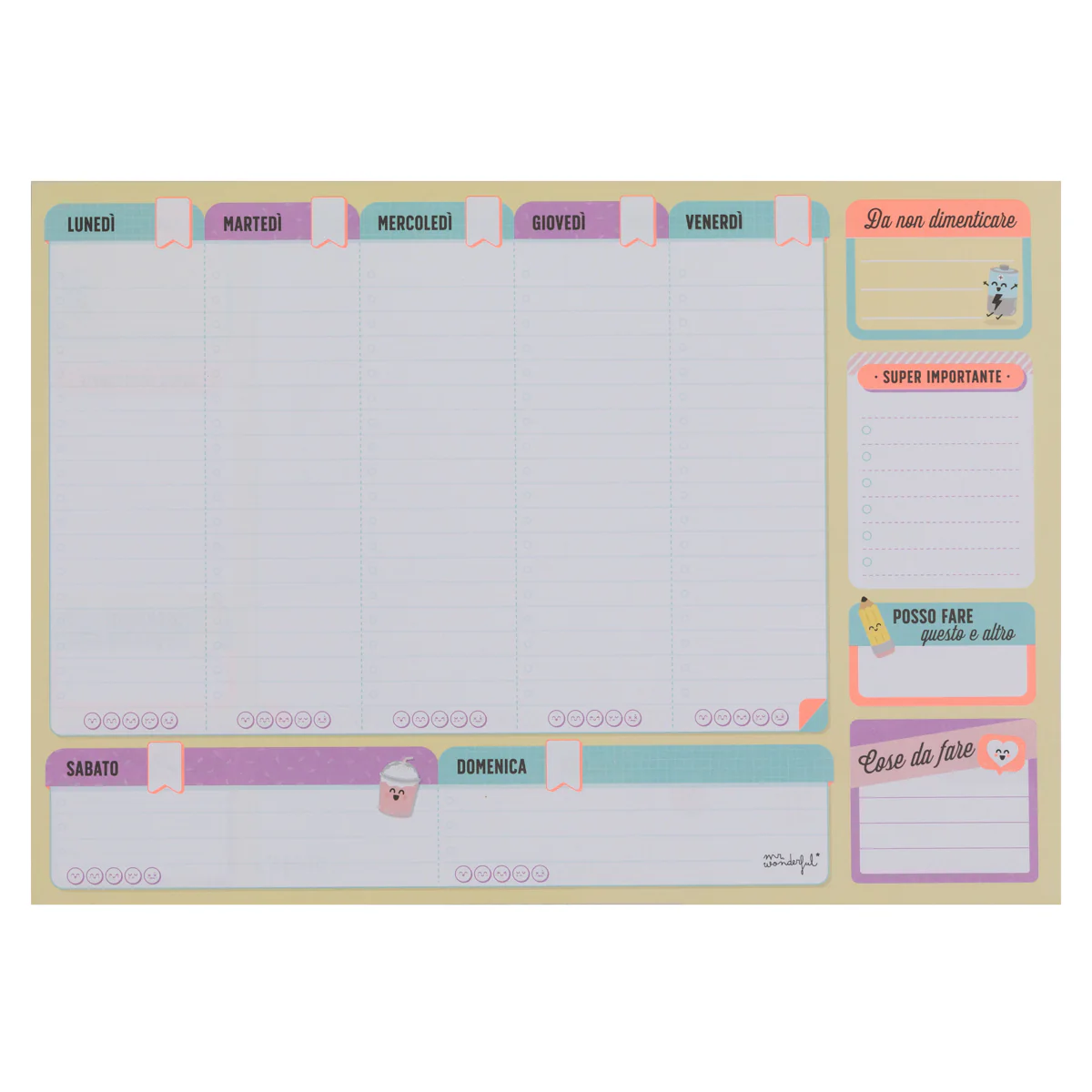 Organizzatore settimanale per raggiungere tutto quello che sogni - Image 7