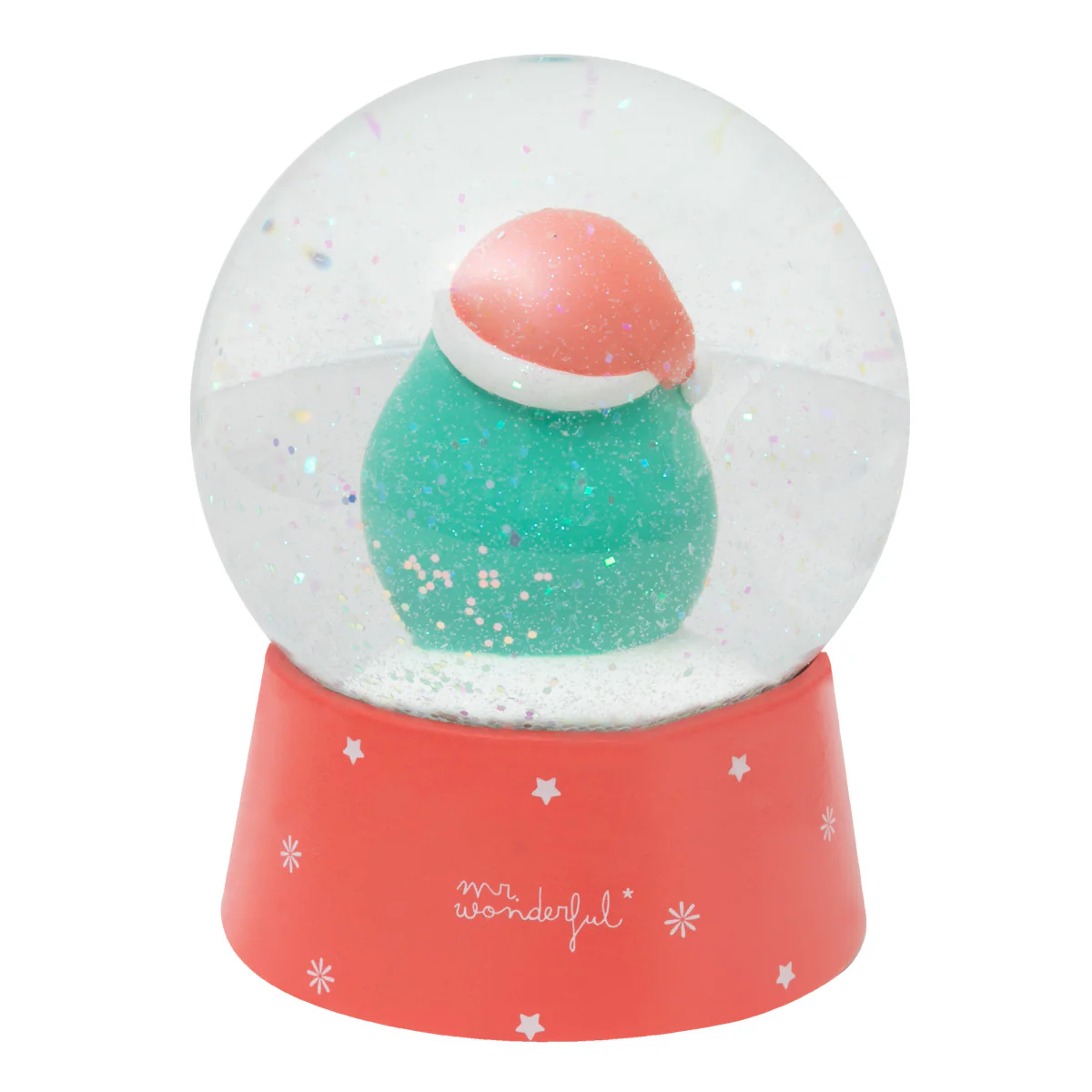 Ornamental snow globe - Xmas time is a happy time - Image 2
