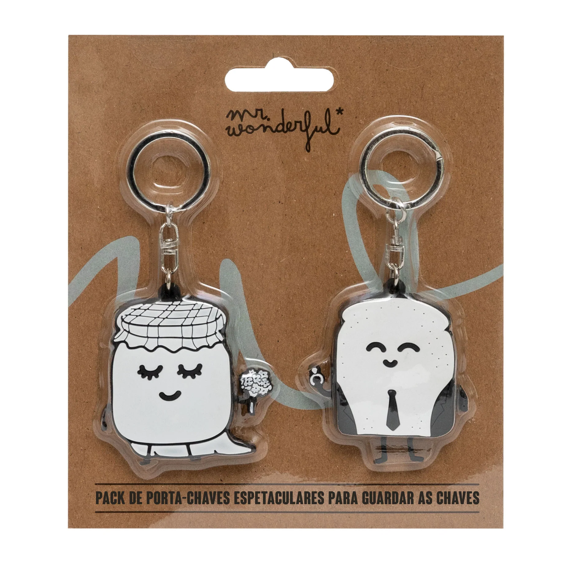 Pack de 2 porta-chaves Iconic - Torrada e doce - Image 3