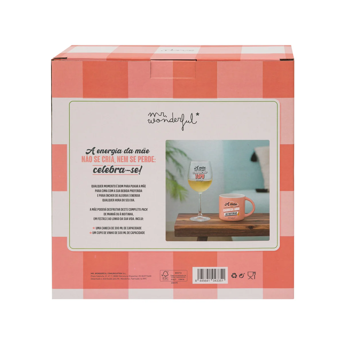 Pack de copo de vinho + caneca para essas mães que andam sempre cheias de alegria. - Image 2