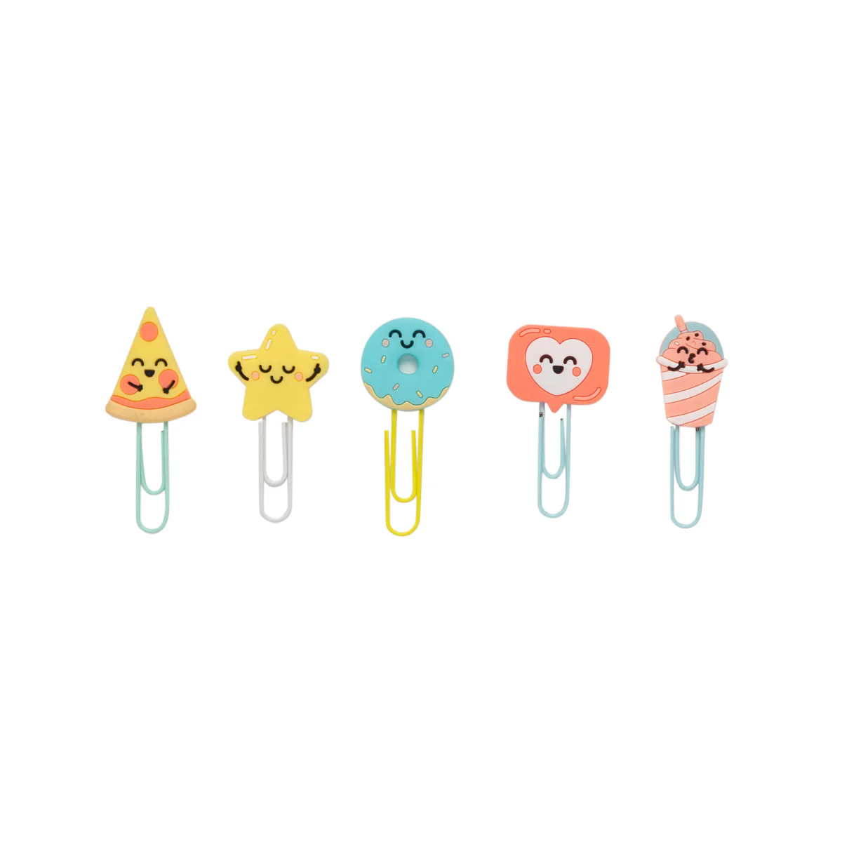 Pencil case with set of character clips - Laugh, dream & be... - Image 3