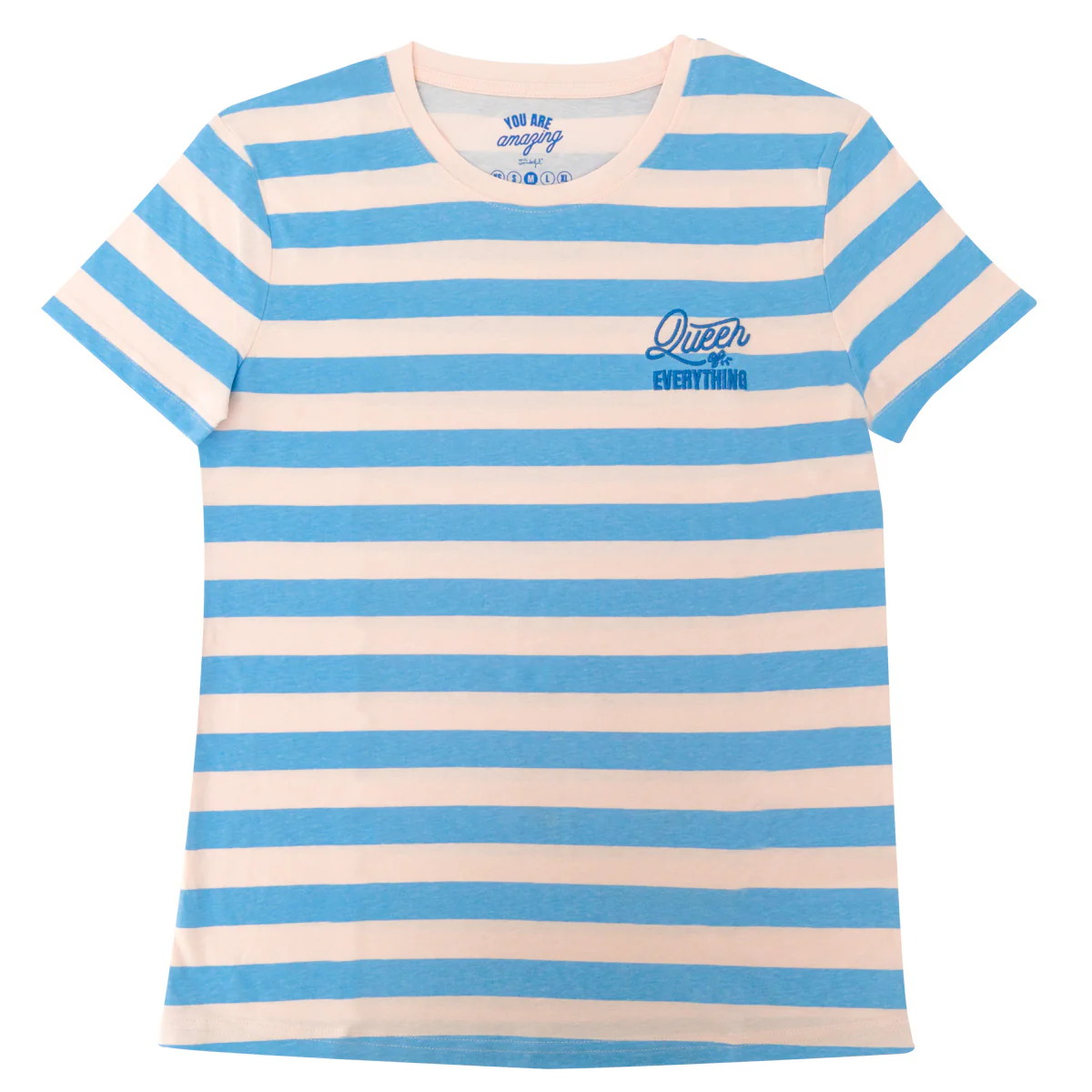 Pink and blue T-shirt with short sleeves S - Queen of everything - Image 3