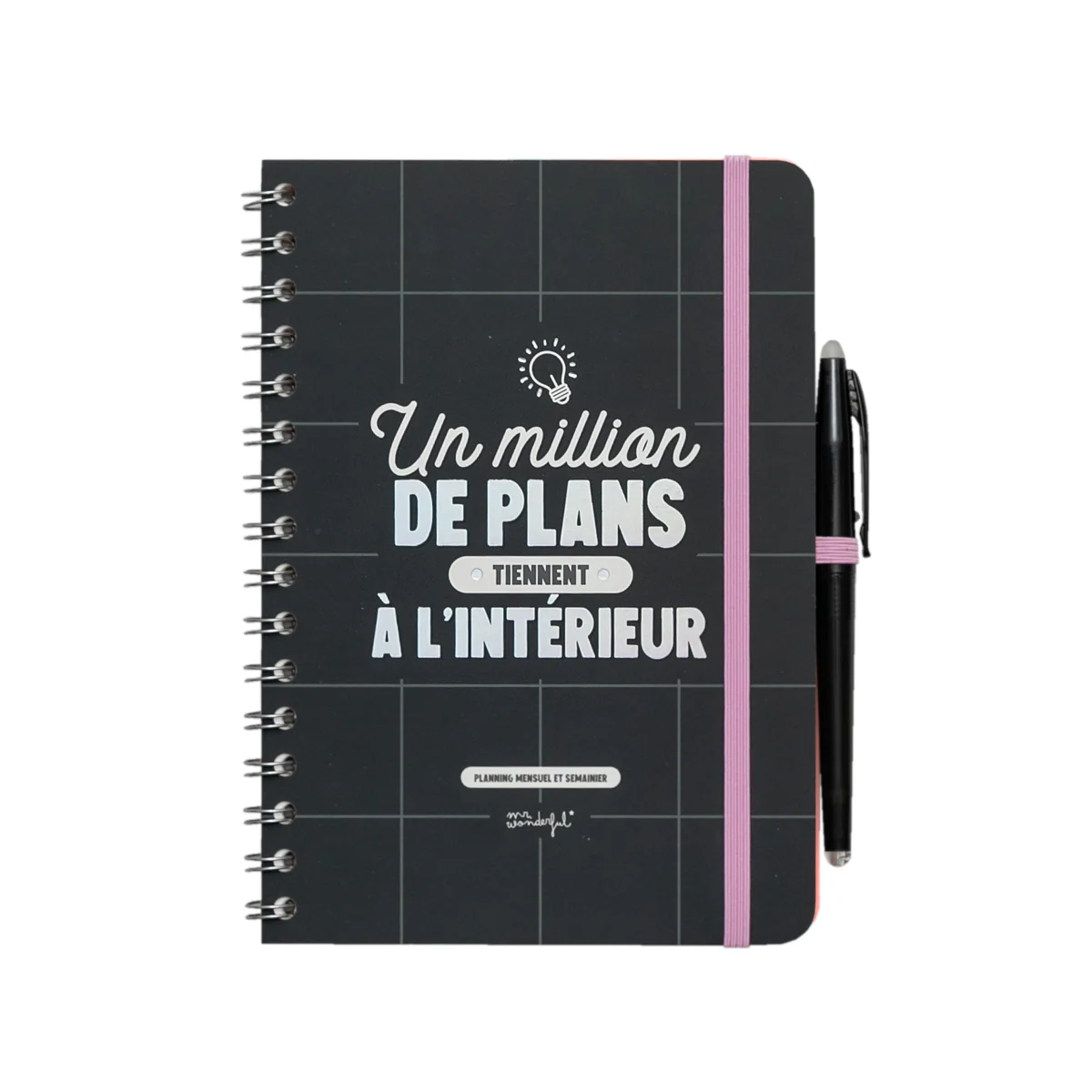 Planning avec feuilles effaçables - Un million de plans tiennent à l'intérieur