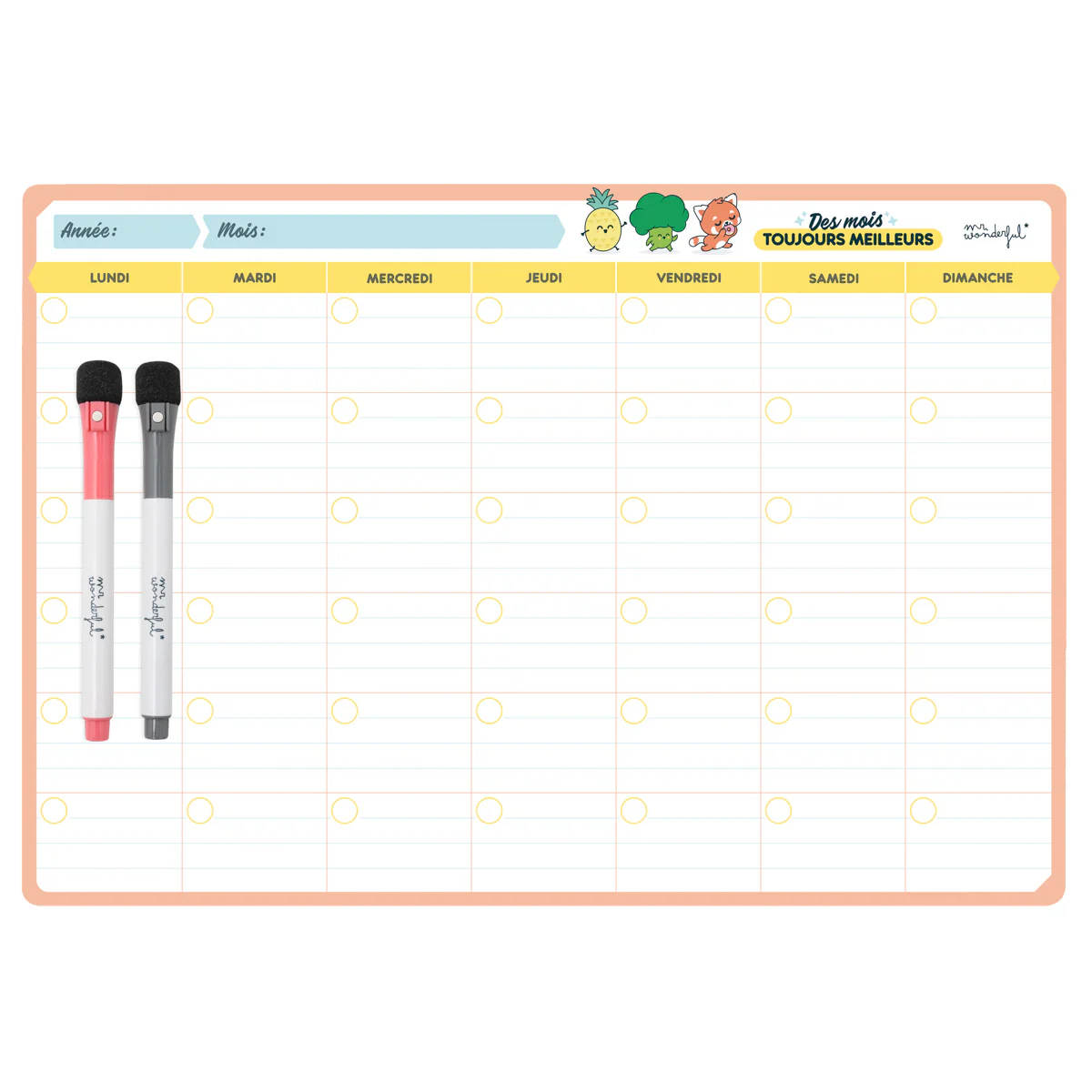 Planning mensuel aimanté en tableau blanc - Des mois toujours meilleurs - Image 13