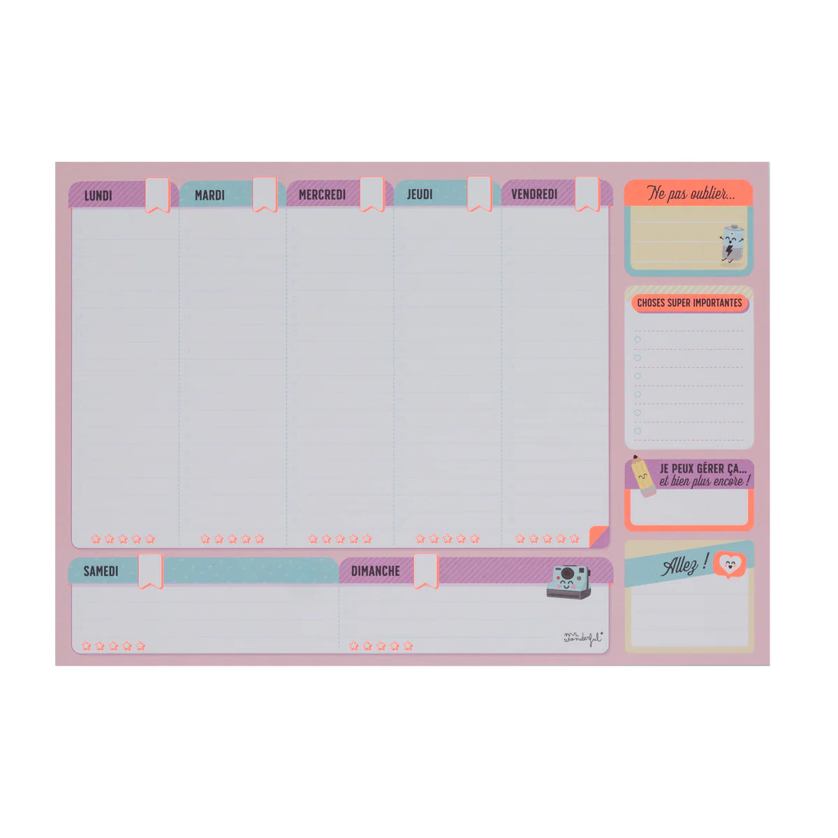 Planning semainier pour réussir tout ce dont tu rêves - Image 2