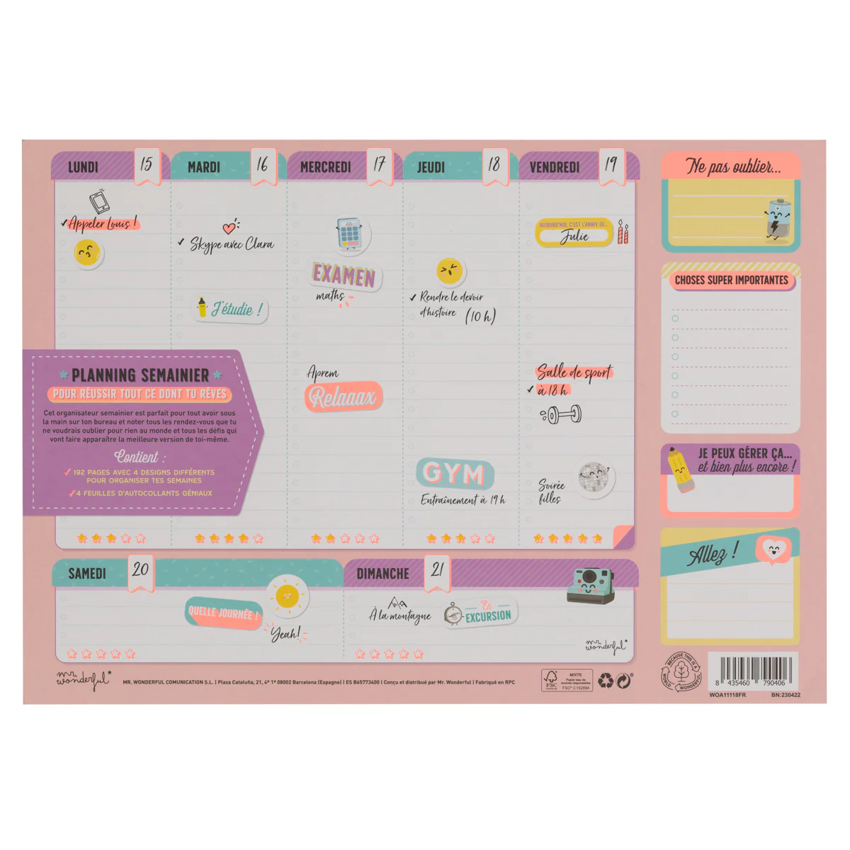 Planning semainier pour réussir tout ce dont tu rêves - Image 9